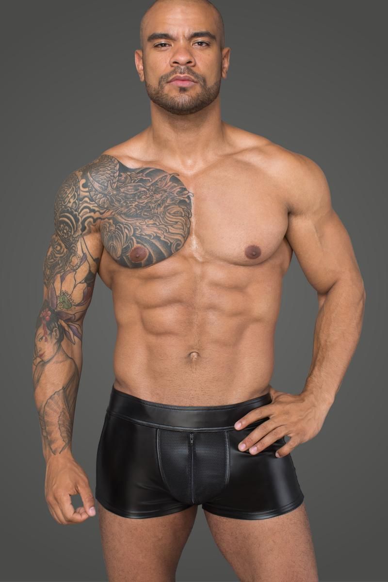 Herren Shorts in Schwarz  Model  " Wet X",  Gay Shop Online 