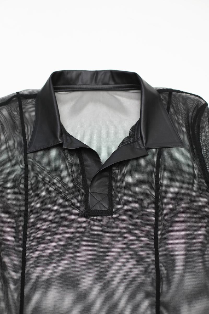 Mesh Shirt von Regnes Fetish Planet in Schwarz , Gaywear Fashion