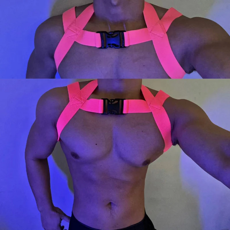 Neon Harness mit Schnalle von INCERUN  Model " Harness  x CLASSIC Neon", Gay Harness 