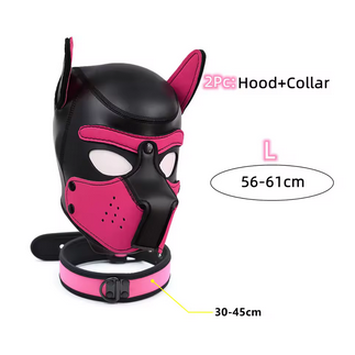Puppy Maske + Halsband von Hyper X in verschiedenen Farbkombinationen (X4) / Puppy Play, Gaywear Puppy Maske + Halsband von Hyper X in verschiedenen Farbkombinationen (X4) / Puppy Play, Gaywear