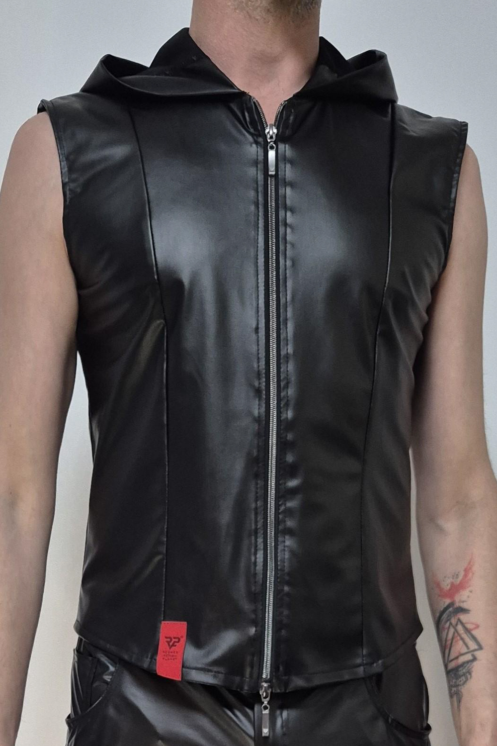 REGNES FETISH PLANET Weste RMDario001 schwarz in schwarz , Gaywear REGNES FETISH PLANET Weste RMDario001 schwarz in schwarz , Gaywear