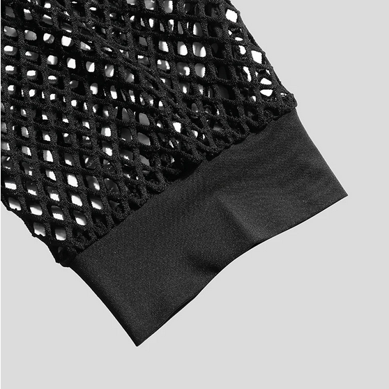 Mesh Hose in Schwarz von INCERUN  Model " Mesh x Pride", Gay Fashion Shop 