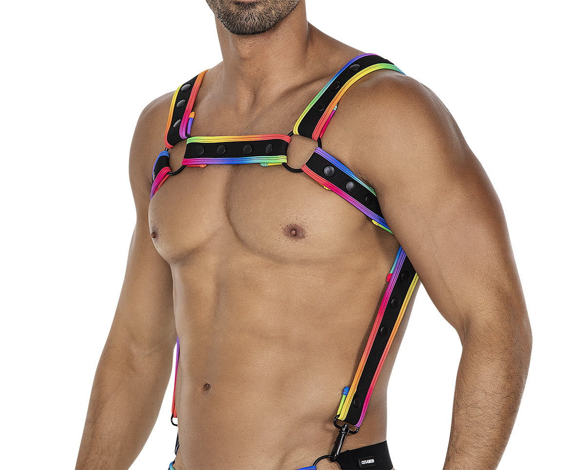 PRIDE x Harness in verschiedenen Farben  Model " PRIDE x5 SHOW 3 " , Gay Harness 