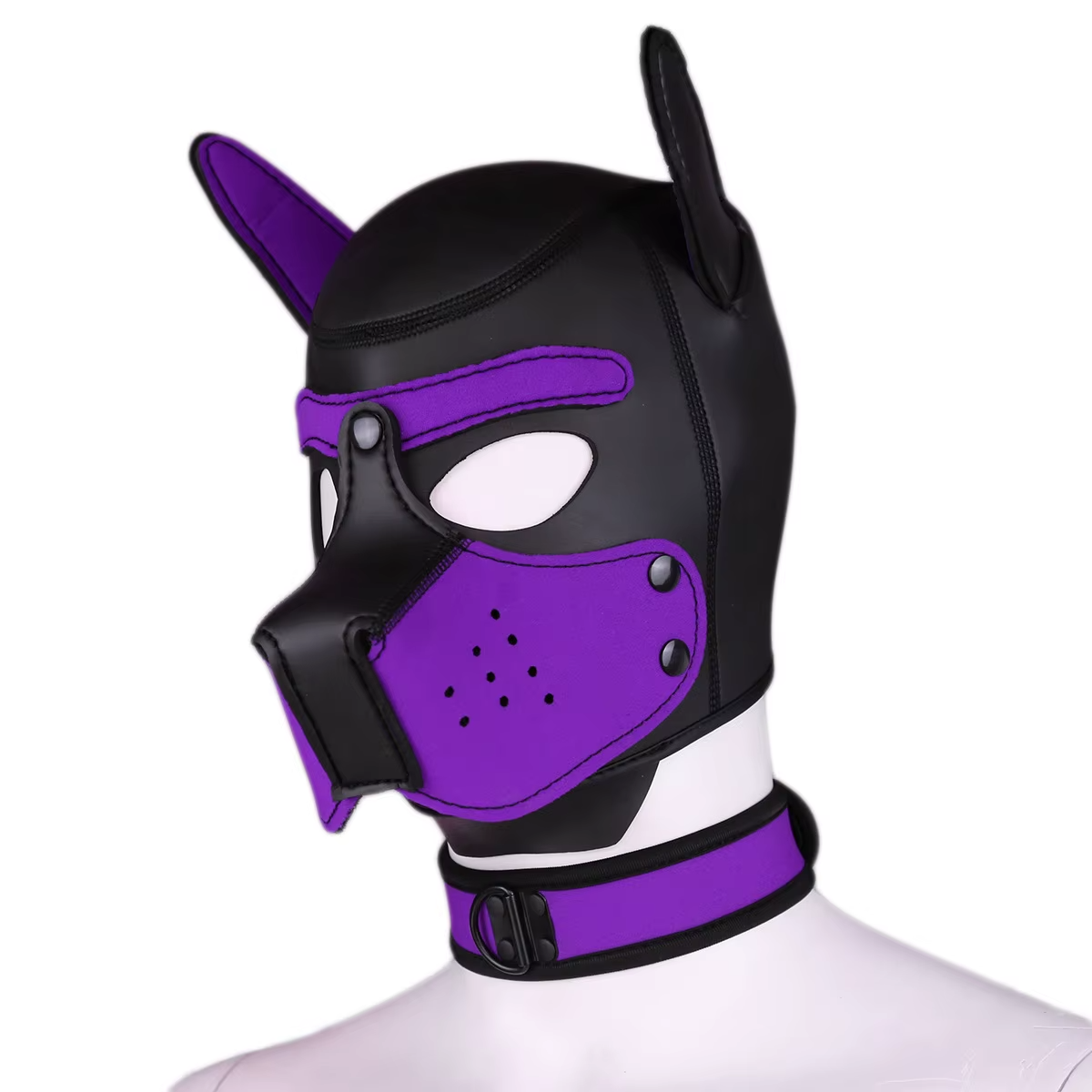 Puppy Maske + Halsband von Hyper X in verschiedenen Farbkombinationen (X4) / Puppy Play, Gaywear