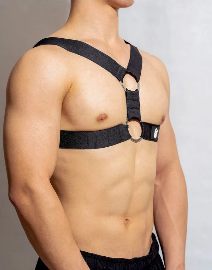 Harness mit  in Schwarz von INCERUN  Model "X23 Harness ", Gay Fashion Harness