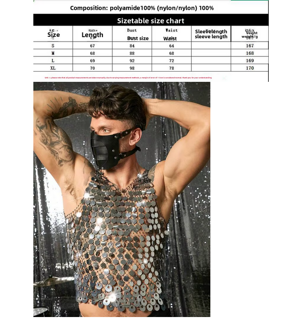 FESTIVAL x Top für Herren mit Silber Muster X1 , Gaywear 