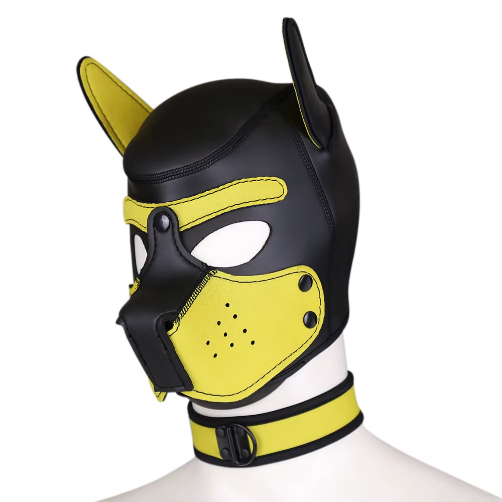 Puppy Maske + Halsband von Hyper X in verschiedenen Farbkombinationen (X4) / Puppy Play, Gaywear