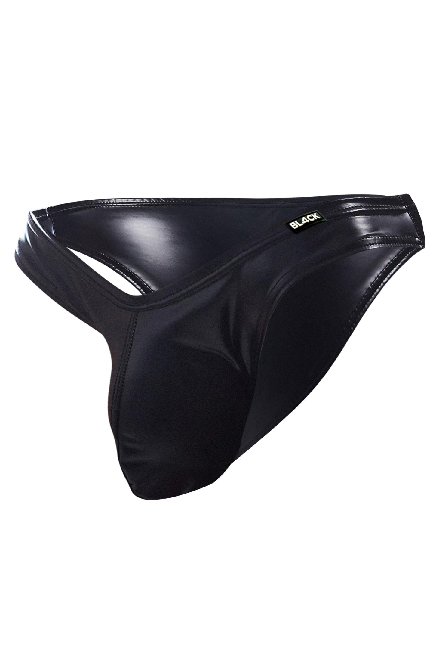 Slip  in schwarz Wetlook BL4CK04  von CUT4MEN  , Gaywear