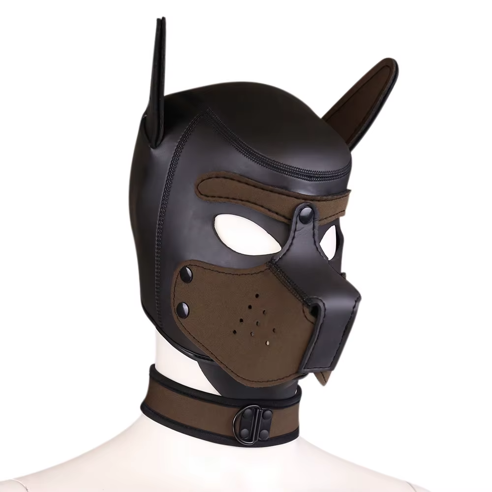Puppy Maske + Halsband von Hyper X in verschiedenen Farbkombinationen (X4) / Puppy Play, Gaywear 
