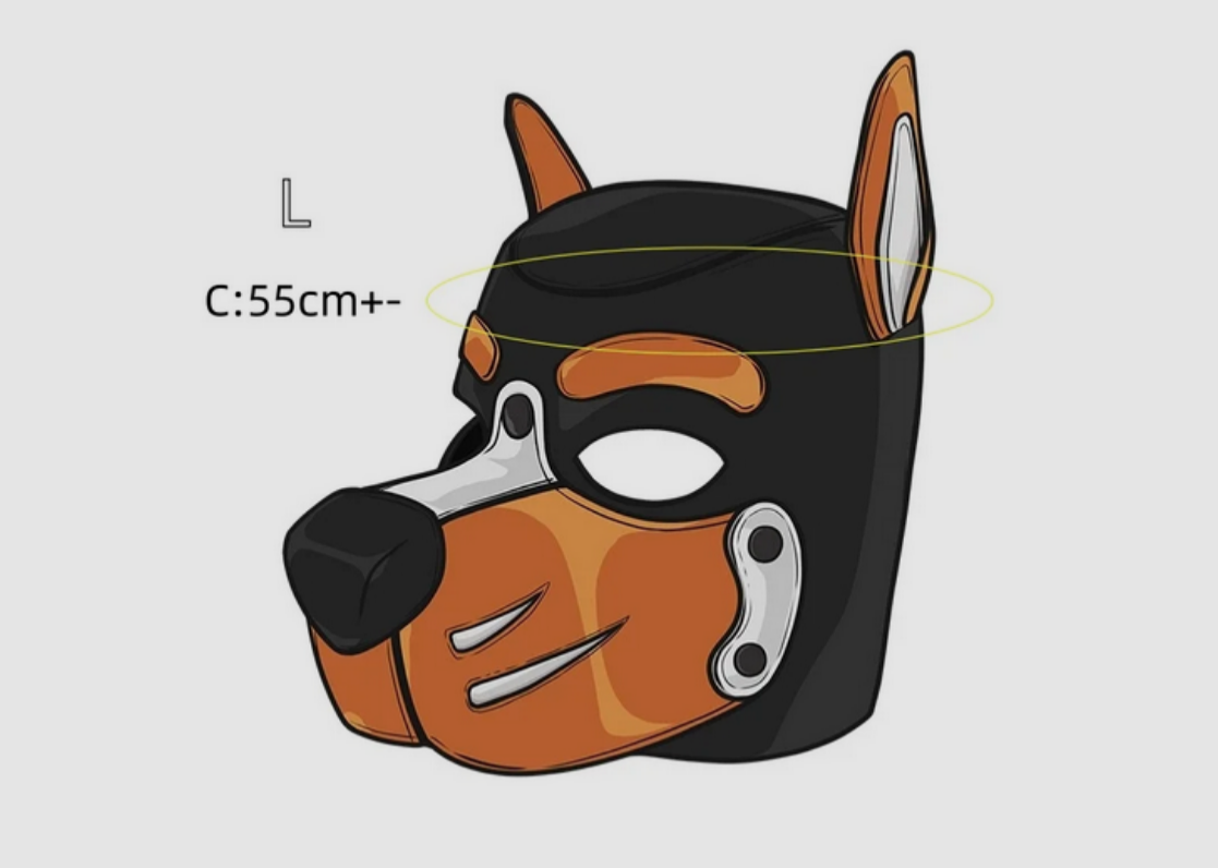 Puppy Maske  von Hyper X in verschiedenen Farbkombinationen (X5 D) / Puppy Play, Gaywear 