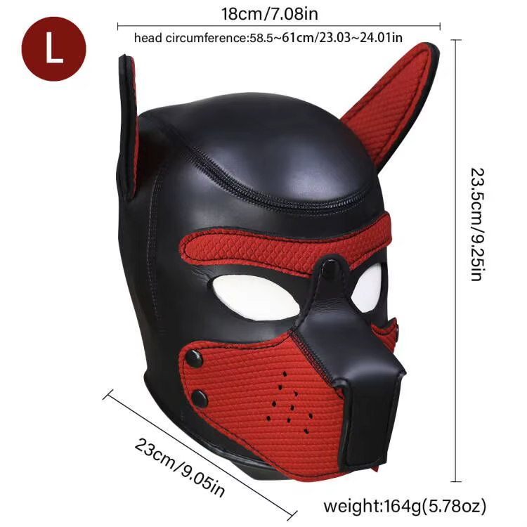 Puppy Maske + Halsband von Hyper X in verschiedenen Farbkombinationen (X4) / Puppy Play, Gaywear Puppy Maske + Halsband von Hyper X in verschiedenen Farbkombinationen (X4) / Puppy Play, Gaywear