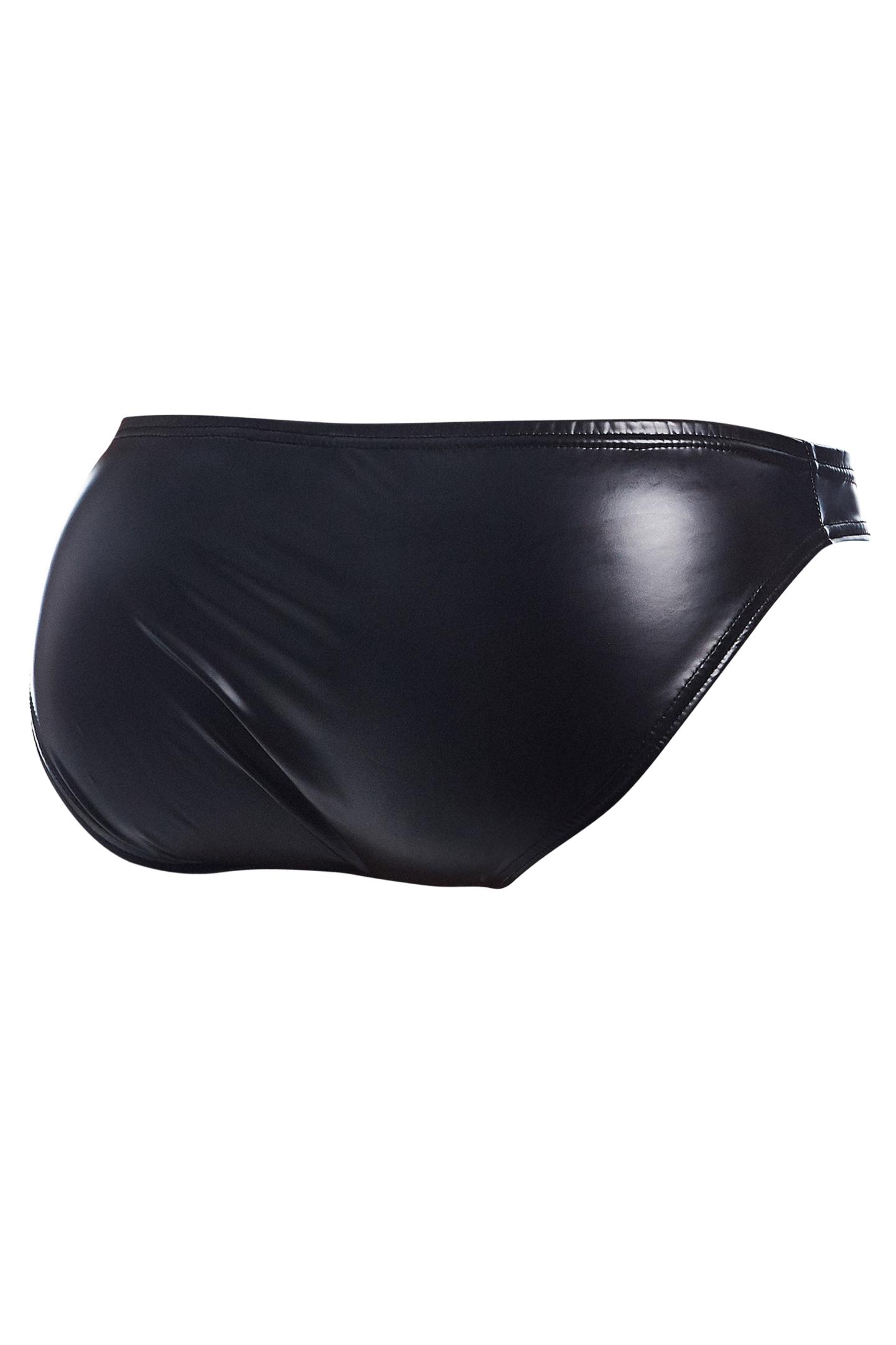 Slip  in schwarz Wetlook BL4CK04  von CUT4MEN  , Gaywear