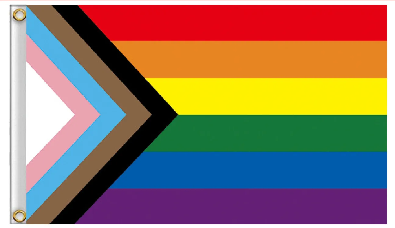 3x Rainbown all Gender Flagge von Incerun, Pride Accessoires Statement 