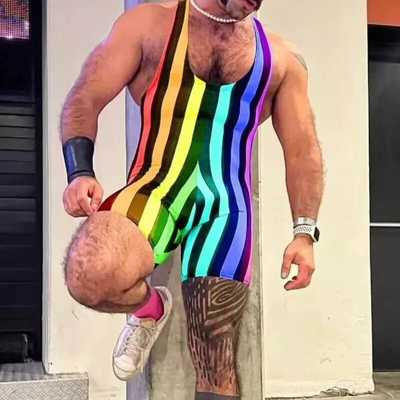  Overall in verschiedenen Farben von HYPER X  Model " PRIDE x Neon ", Gaywear 