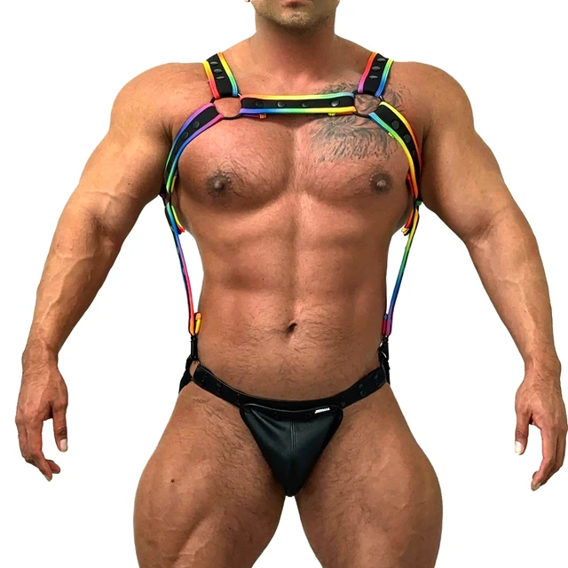 PRIDE x Harness in verschiedenen Farben  Model " PRIDE x4 SHOW " , Gay Harness 