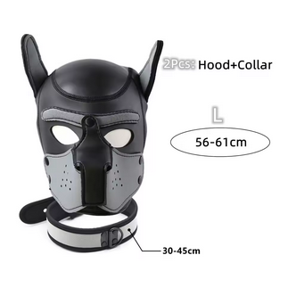 Puppy Maske + Halsband von Hyper X in verschiedenen Farbkombinationen (X4) / Puppy Play, Gaywear Puppy Maske + Halsband von Hyper X in verschiedenen Farbkombinationen (X4) / Puppy Play, Gaywear