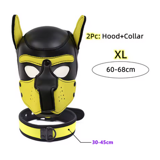 Puppy Maske + Halsband von Hyper X in verschiedenen Farbkombinationen (X4) / Puppy Play, Gaywear 
