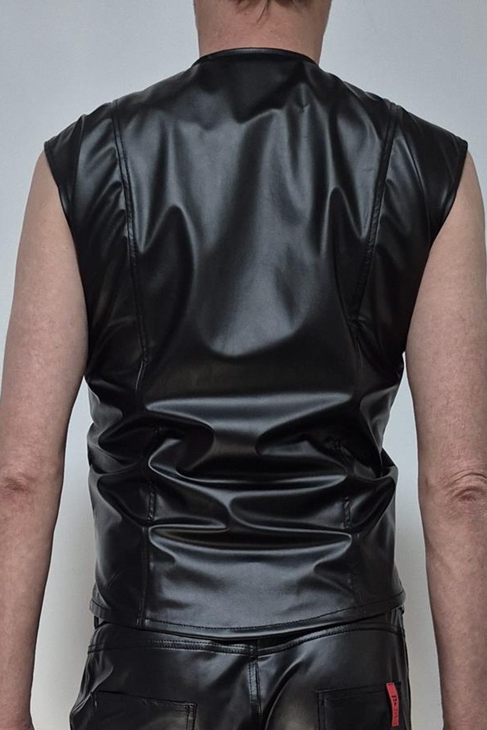REGNES FETISH PLANET Herren Weste RMCamillo001 in schwarz, Gaywear REGNES FETISH PLANET Herren Weste RMCamillo001 in schwarz, Gaywear