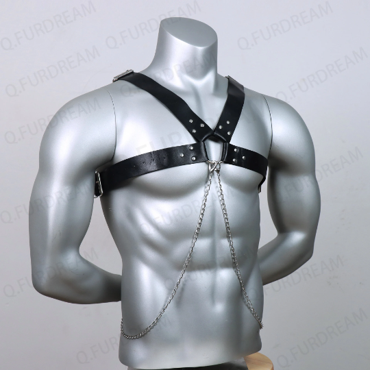 Harness mit Ketten  von INCERUN  Model " Harness  X25", Gay Harness