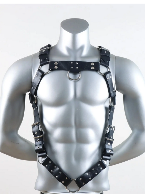 PRIDE x Harness in Schwarz  Model " DARK x2 ROOM " , Gay Harness  