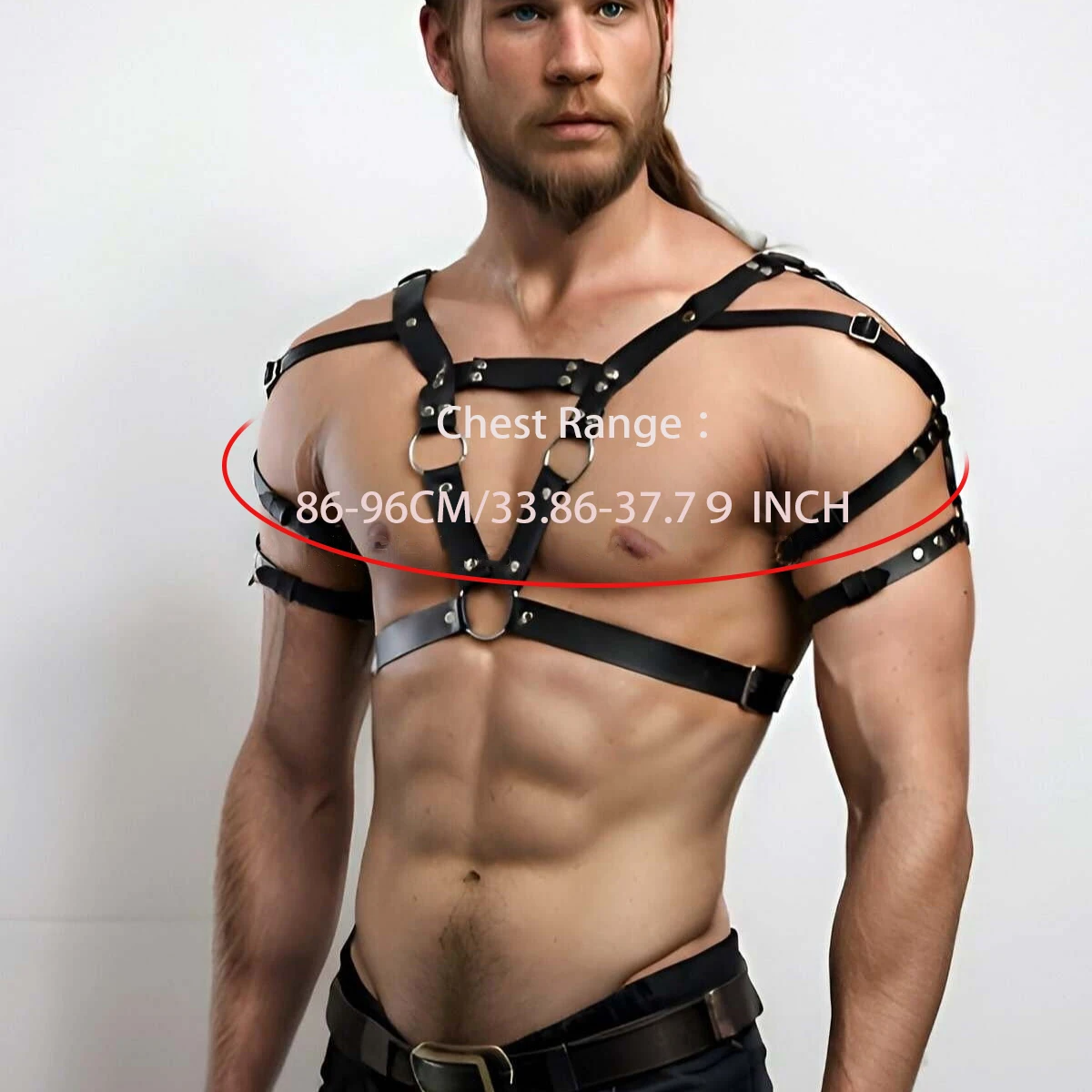 VISION x Harness in Schwarz von Incerun Model " Ultra x Vision " , Gay Harness 