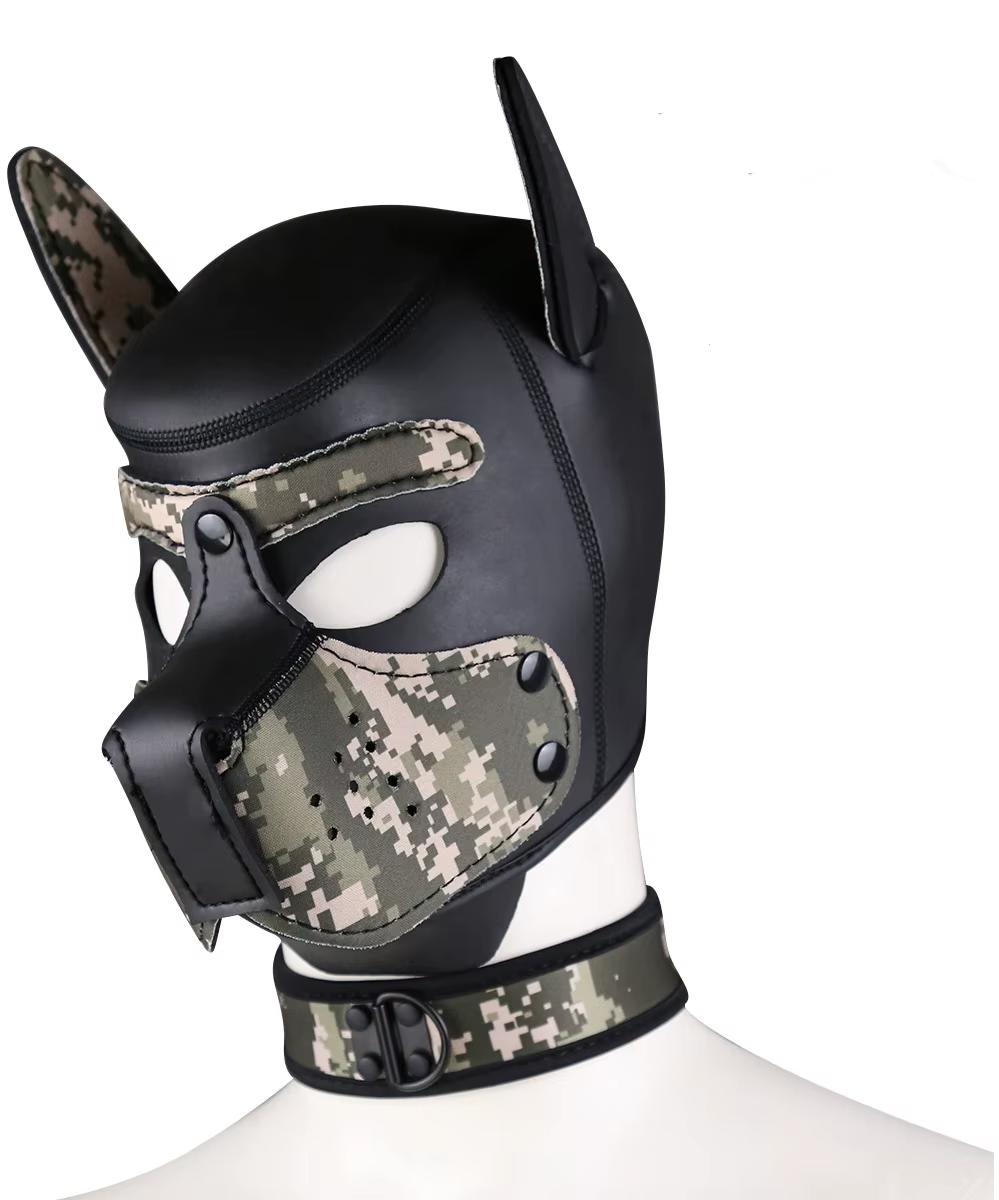 Puppy Maske + Halsband von Hyper X in verschiedenen Farbkombinationen (X4) / Puppy Play, Gaywear 