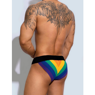 Jockstrap im Pride Style von DM Gay  Model " Rainbown X " , Pride Fashion 