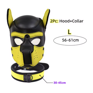 Puppy Maske + Halsband von Hyper X in verschiedenen Farbkombinationen (X4) / Puppy Play, Gaywear Puppy Maske + Halsband von Hyper X in verschiedenen Farbkombinationen (X4) / Puppy Play, Gaywear