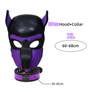Puppy Maske + Halsband von Hyper X in verschiedenen Farbkombinationen (X4) / Puppy Play, Gaywear 