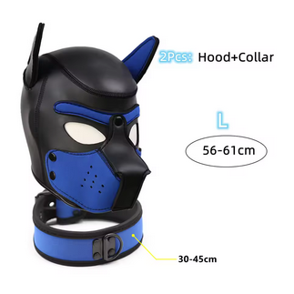 Puppy Maske + Halsband von Hyper X in verschiedenen Farbkombinationen (X4) / Puppy Play, Gaywear Kopie