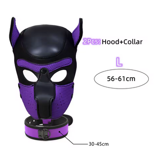 Puppy Maske + Halsband von Hyper X in verschiedenen Farbkombinationen (X4) / Puppy Play, Gaywear Puppy Maske + Halsband von Hyper X in verschiedenen Farbkombinationen (X4) / Puppy Play, Gaywear