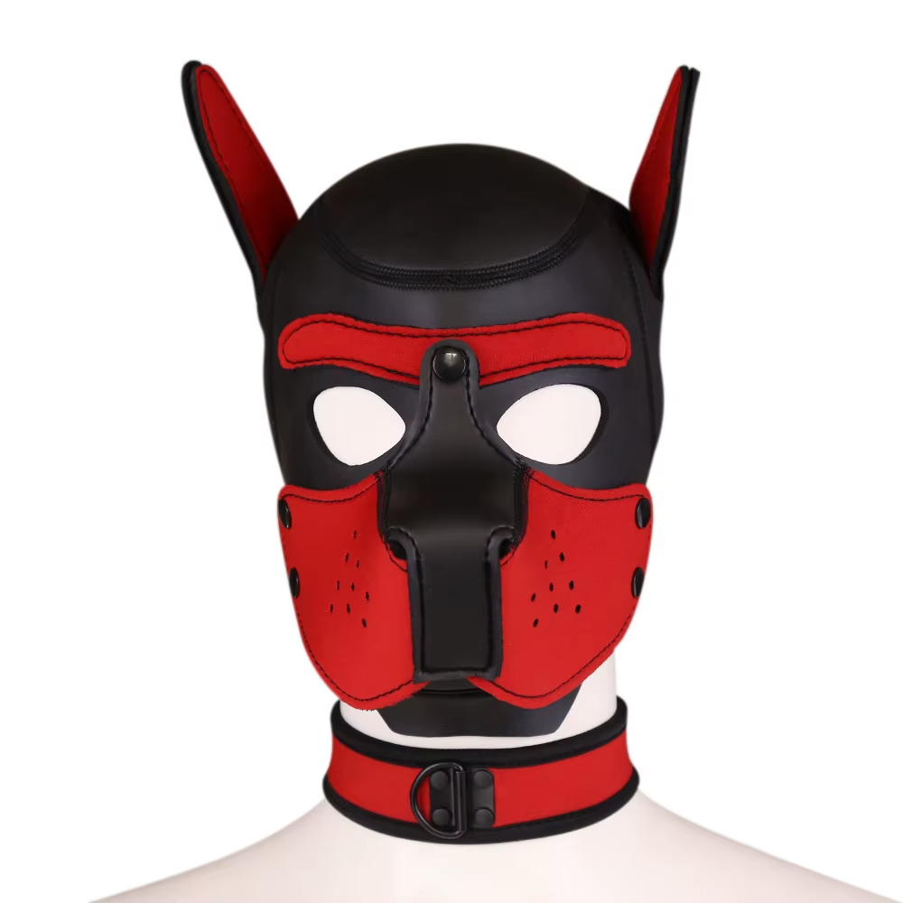 Puppy Maske + Halsband von Hyper X in verschiedenen Farbkombinationen (X4) / Puppy Play, Gaywear Puppy Maske + Halsband von Hyper X in verschiedenen Farbkombinationen (X4) / Puppy Play, Gaywear
