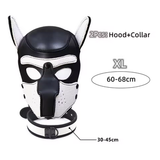Puppy Maske + Halsband von Hyper X in verschiedenen Farbkombinationen (X4) / Puppy Play, Gaywear Puppy Maske + Halsband von Hyper X in verschiedenen Farbkombinationen (X4) / Puppy Play, Gaywear