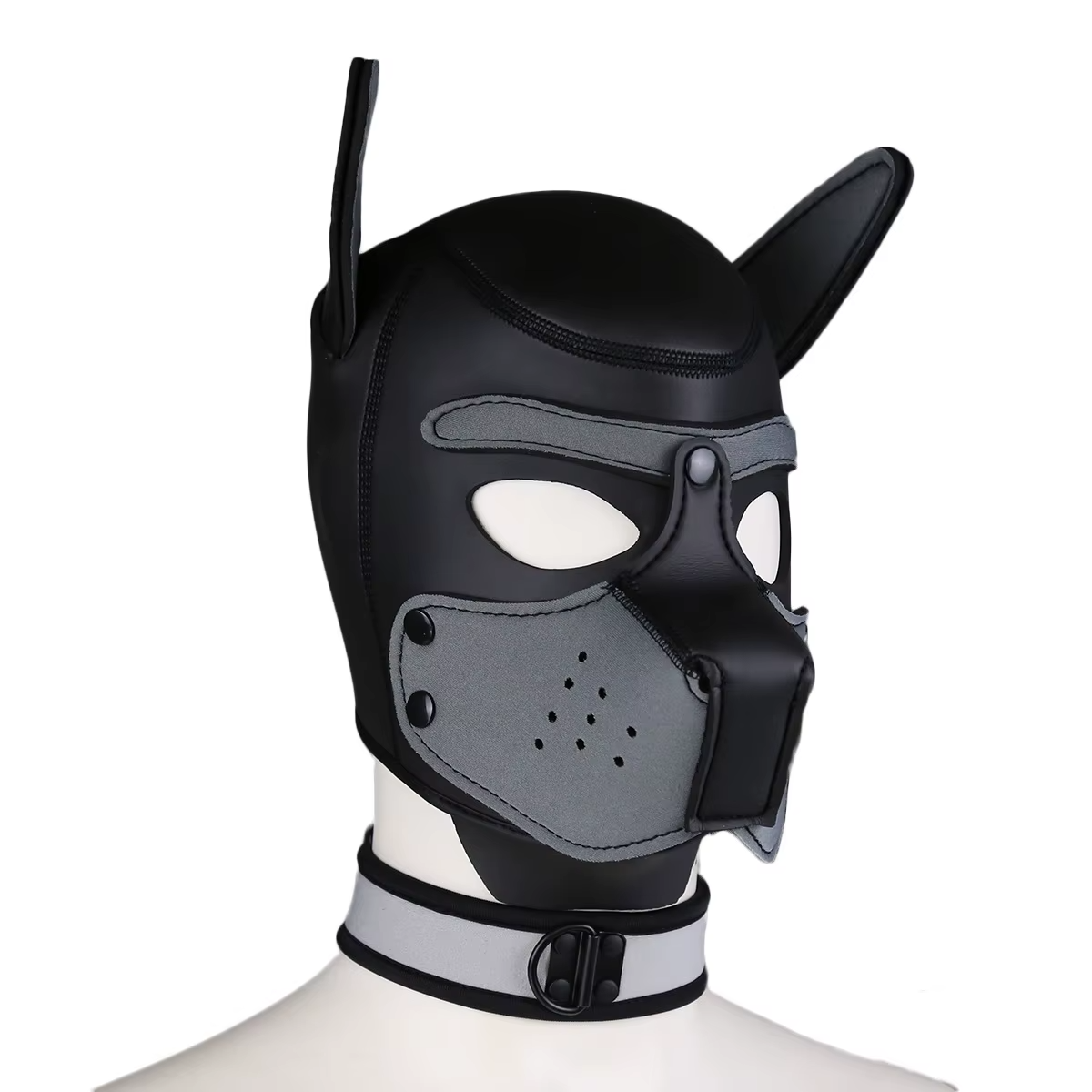 Puppy Maske + Halsband von Hyper X in verschiedenen Farbkombinationen (X4) / Puppy Play, Gaywear Puppy Maske + Halsband von Hyper X in verschiedenen Farbkombinationen (X4) / Puppy Play, Gaywear
