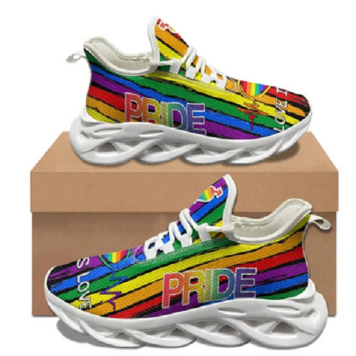 Pride Shoes for Men or Women von Incerun Model " Pride x2" / Pride Clothing Schuhe in Schwarz