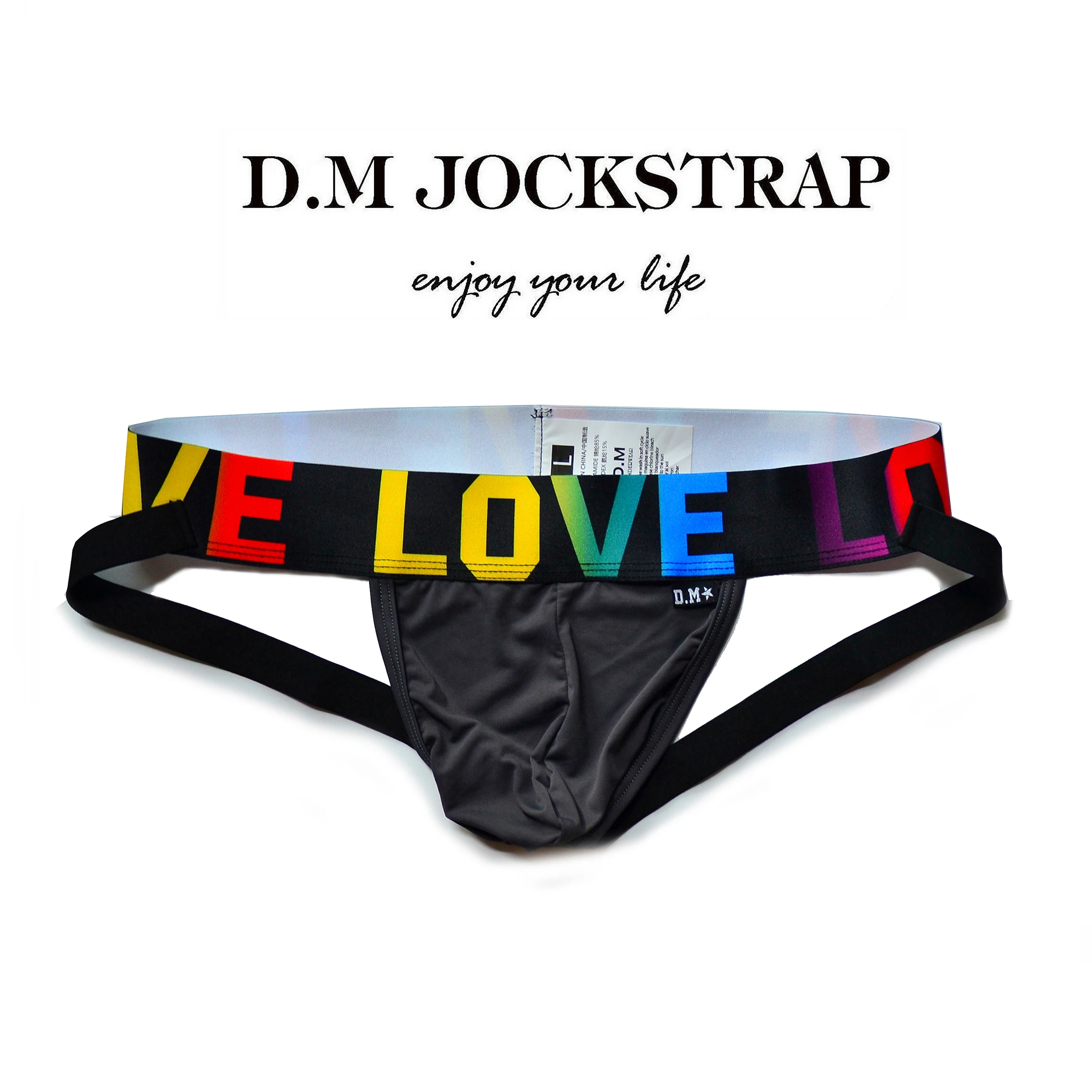 Jockstrape im Pride Style von DM Gay  Model " LOVE " , Pride Fashion 