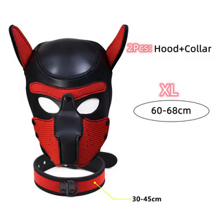 Puppy Maske + Halsband von Hyper X in verschiedenen Farbkombinationen (X4) / Puppy Play, Gaywear Puppy Maske + Halsband von Hyper X in verschiedenen Farbkombinationen (X4) / Puppy Play, Gaywear