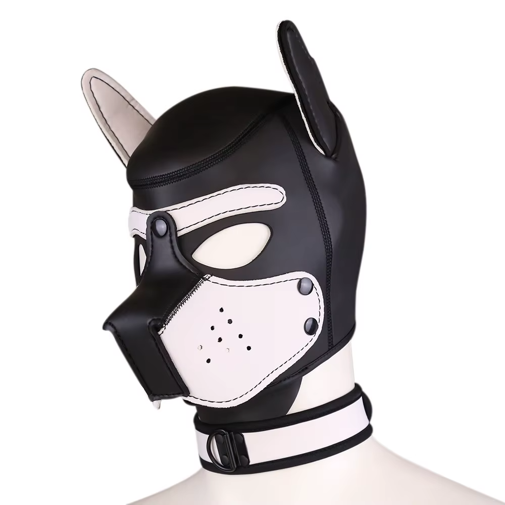 Puppy Maske + Halsband von Hyper X in verschiedenen Farbkombinationen (X4) / Puppy Play, Gaywear 